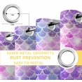 thumbnail image 6 of Purple Ombre Blackout Curtains for Bedroom/Living Room, Thermal Insulated Kitchen Curtains, Colourful Gradual Modern Abstract Art Grommet Darkening Window Treatment Drapes 52"x63"x2, 6 of 8
