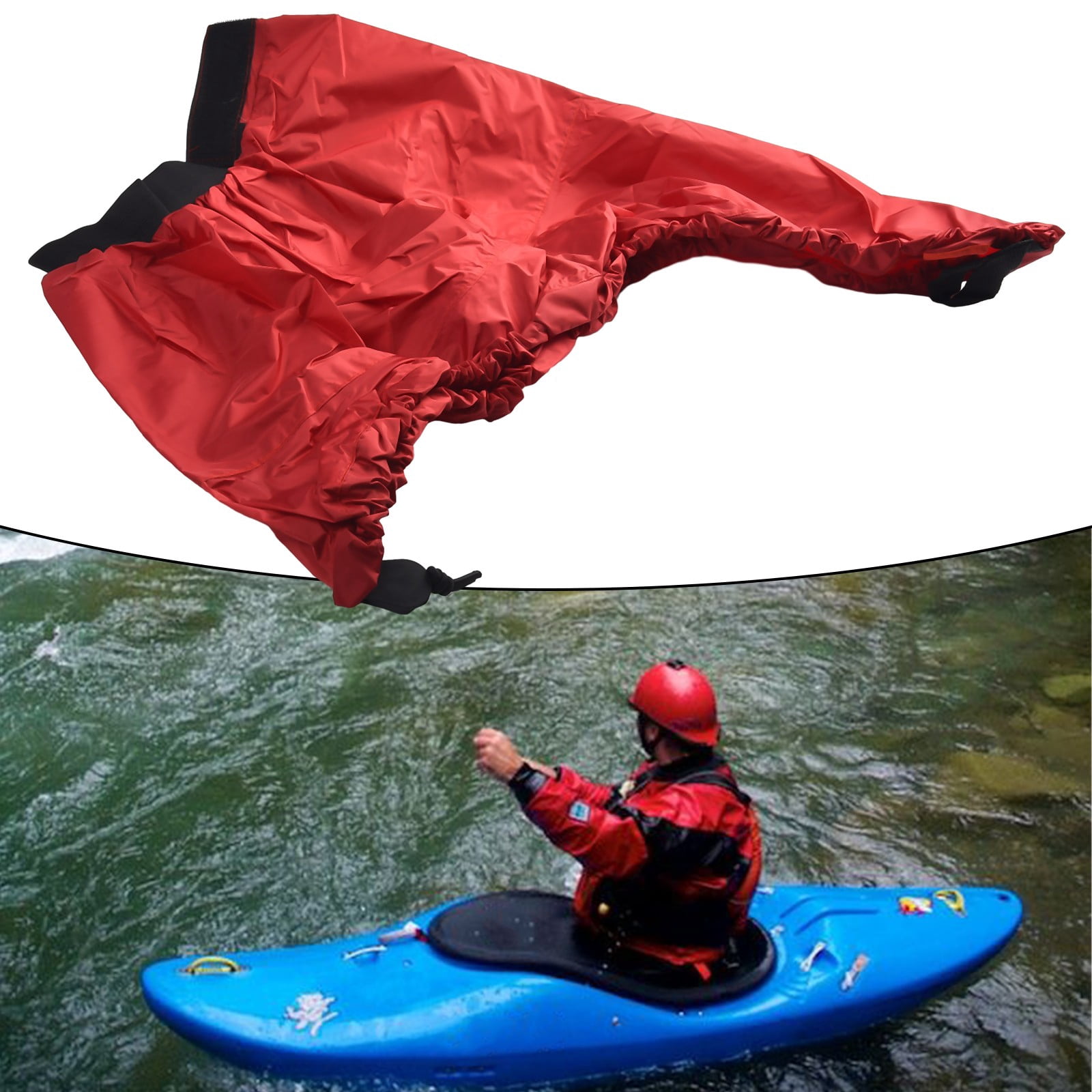Premium Waterproof Kayak Canoe Boat Spraydeck Spray Deck Skirt Cockpit Cover