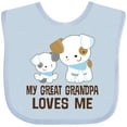 thumbnail image 3 of Inktastic My Great Grandpa Loves Me Boys Grandson Boys Baby Bib, 3 of 4