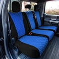thumbnail image 2 of TLH Blue Rear Neosupreme Custom Fit Seat Covers for 2015-2020 Ford F150 XLT | Lariat | Raptor with Water Resistant Neoprene Insert, 2 of 6