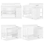 Dream On Me Jayden 4-in-1 Mini Convertible Crib And Changer in Black, Greenguard Gold Certified, Non-Toxic Finish, New Zealand Pinewood, 1