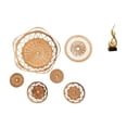 thumbnail image 1 of Adornos decorativos tejidos de ratán para manualidades de pared, escultura de fuego abstracta, estatua artística de resina, material adecuado para sal, 1 of 8
