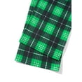 thumbnail image 6 of EYIIYE Family Matching Christmas Pajamas, Long Sleeve Christmas Tree & Letter Print Tops Green Plaid Pants Sleepwear Outfits, 6 of 8