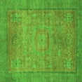 thumbnail image 1 of Ahgly Company Indoor Square Oriental Green Modern Area Rugs, 7' Square, 1 of 4