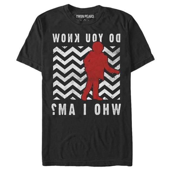 Men's Twin Peaks Backward Room Question  Graphic Tee Black Large