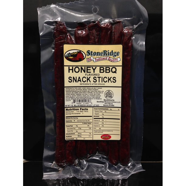 StoneRidge Honey BBQ Snack Sticks, 7 Oz.