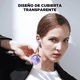 thumbnail image 3 of Auriculares gamer inalámbricos HTC True Wireless Earbuds 9+ BDA9 violeta con luz LED, 3 of 5