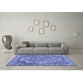 thumbnail image 3 of Ahgly Company Machine Washable Indoor Rectangle Abstract Blue Modern Area Rugs, 8' x 10', 3 of 4