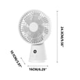 thumbnail image 2 of Desktop Small Fan Digital Display Charging USB Silent Portable Student Handheld Night Light Circulating Fan, 2 of 3