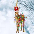 thumbnail image 1 of Xihbxyly Adornos Navideños Personalizados, Diseño de Colgante Acrílico, 4 Formas Únicas (Gallo, León, Caballo y Ciervo), Adornos Personalizados para Árbol, Regalos Navideños, Tamaño 5 X 8 Cm, Juego d, 1 of 3