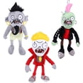 thumbnail image 1 of KEVCHE 3 Piezas Plants vs Zombies de Peluche Juguetes, Plantas contra Zombies Juguetes Barricada Zombie Muñeca Peluche, PVZ Plush para Cumpleaños de Niños y Aficionados a los Juegos, Edad 4+, 1 of 5