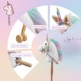 thumbnail image 4 of Unicorn Stick Horse HollyHome Real Pony relinchando con sonido, 4 of 7