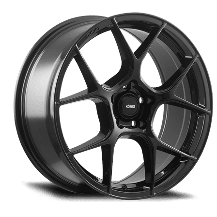 1 Konig 20x8.5 5X112 43 107GB Diverge Gloss Black Wheel Rim