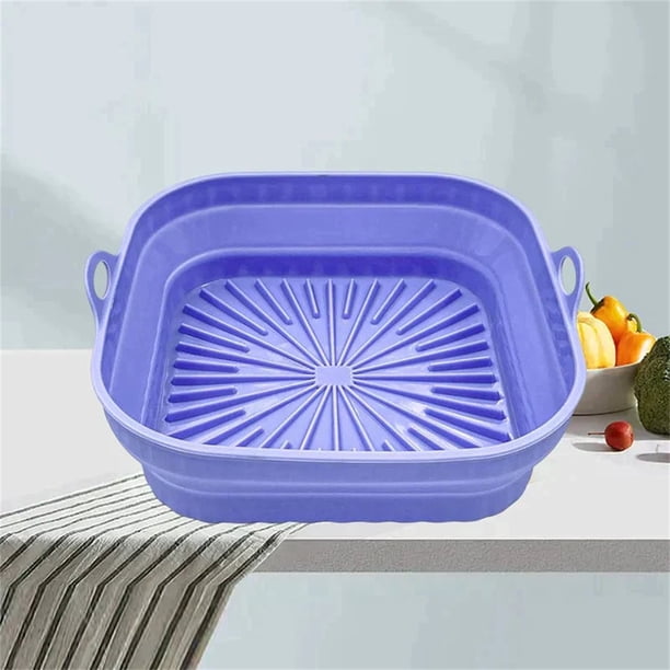 Isvgxsz Clearance 1Pc Silicone Foldable Air Fryer Liners Pot,Baking Tray Basket Bowl Accessories Food Grade Silicone Mould,Reusable|Non-stick|Easy to Clean