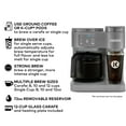 thumbnail image 4 of Keurig K-Duo Essentials, Hot & Iced Single-Serve K-Cup Pod Coffee Maker & Carafe,  Moonlight Grey, 4 of 9