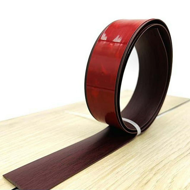 Lefu Bande de Transition Plate en PVC Autocollante pour Plancher, Bande Séparatrice de Porte pour Plancher Stratifié
