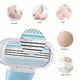 thumbnail image 5 of Cuchillas de afeitar de seguridad para mujeres, para rostro, piernas, axilas y bikini, para depilación y belleza (1 mango + 8 cuchillas), cabezales de repuesto, 5 of 6