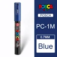 thumbnail image 1 of 1pcs Marker Pen POSCA PC-1M POP Poster Water-based Advertising/Graffiti Mark Pen 0.7 Nid Character Bright and Colorful Blue, 1 of 6