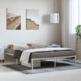 thumbnail image 1 of vidaXL Metal Bed Frame White 150x200 cm King Size, 1 of 5