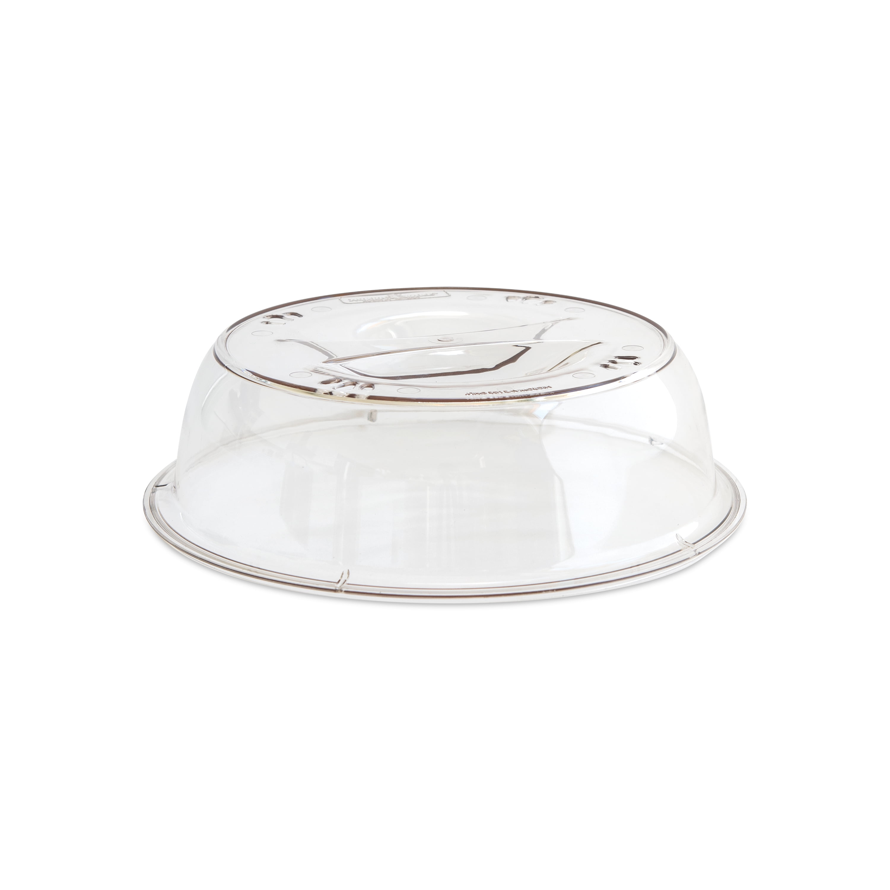 Nordic Ware Microwave Plastic Deluxe Clear Spatter Cover and 2 - 10" White Plates