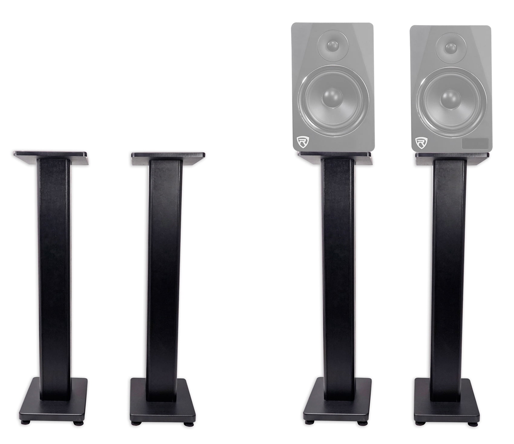 2 Mackie MR824 8” 85w Powered Studio Monitors+Condenser Mic+Stands+Pads+Shield