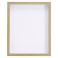 thumbnail image 4 of Uxcell 8x10 inch Shadow Box Frame Wood Dried Flower Display Stand Floating Photo Frame Natural Color, 4 of 5