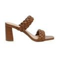 thumbnail image 5 of Dunes + CUSHIONAIRE Technology Women's Iris braided Heel Sandal +Memory Foam and Wide Widths Available, Brown 9.5 W, 5 of 5