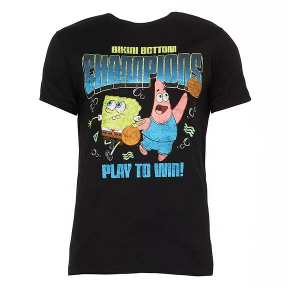 SpongeBob Squarepants T-Shirt Men's Bikini Bottom Champions Short Sleeve Tee