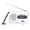 Silver, variant on Riousery Mini AM FM Radio Portable Digital Radio Receiver Battery Operated Pocket Radio for Walking Jogging Gym Camping Emergency Use, BC-R21, Silver