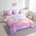 thumbnail image 3 of jejeloiu Kawaii Anime Girls 7-Piece Bedding Comforter Set,Cartoon Princess King Bedding Sets For Kids Reversible, 3 of 8