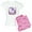 With Pink Camo Pant, variant on CafePress - Adorable Floral Unicorn Pajamas - Women's Short Sleeve Print T-Shirt and Pants Light Cotton Pajama Set