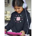 thumbnail image 2 of Storybook Pig Smiling Face Hoodie Juniors -Image by Shutterstock,  x-Large, 2 of 4