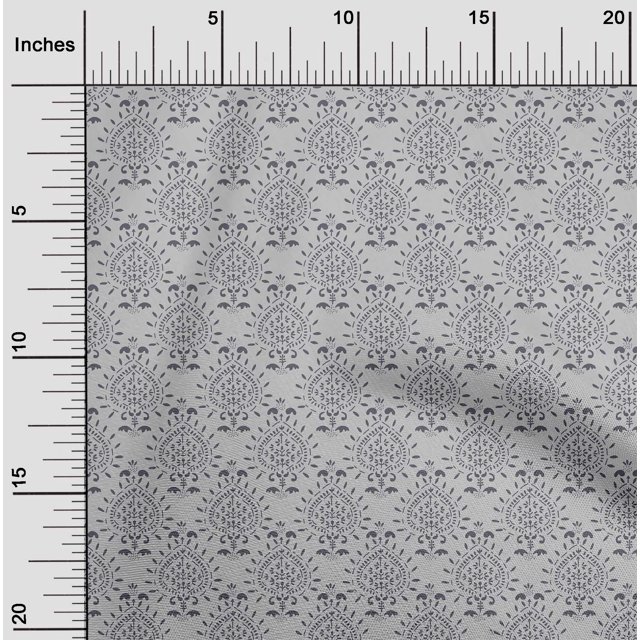 oneOone Tissu Georgette Viscose Imprimé Floral pour Couture Largeur 42 Pouces