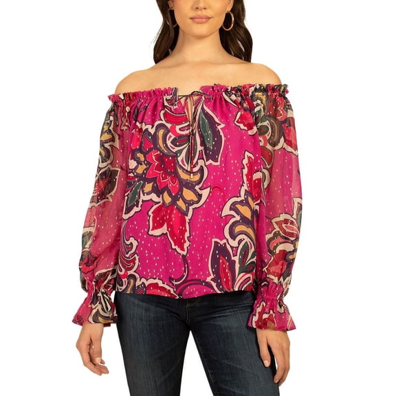 Trina Turk womens  Indore Silk-Blend Top, s