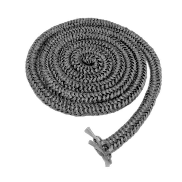 Cuerda de sellado de chimenea, sello de puerta, reemplazo para estufas de leña, hornos industriales 024 pulgadas x 118 pulgadas
