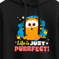 thumbnail image 3 of Garfield  - Life Is Just Purrfect - Juniors Cropped Pullover Hoodie, 3 of 5