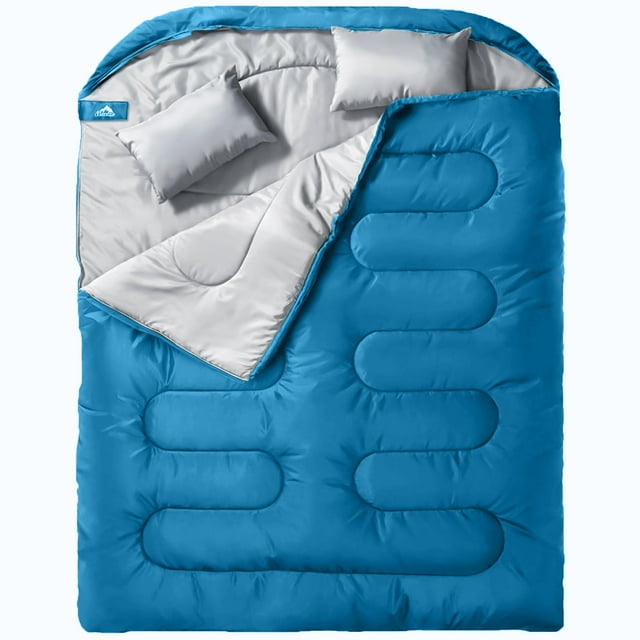 Bolsa de Dormir MEREZA Doble para Adultos con Almohada Talla XL