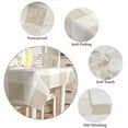 thumbnail image 6 of Beige Plaid Tablecloth Rectangle Table Cloth 52x70 , Waterproof Tablecloth Outdoor Table Cloth, Spring Summer Farmhouse Buffalo Checkered Washable Table Cover for Kitchen Dining Party, 6 of 8