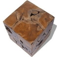 thumbnail image 2 of Small Wooden Stool Inlife Side Table Solid Teak Wood, 2 of 8