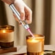 thumbnail image 5 of Encendedor de soplete ajustable, resistente al viento, recargable, encendedor metálico portátil con control de llama, alimentado por butano para velas, chimenea, barbacoa, 5 of 6
