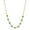 Green, variant on 1928 Jewelry Women's Minimalist Fireball Pave Pink Crystal Linking Chain Necklace 16" + 3" Extender