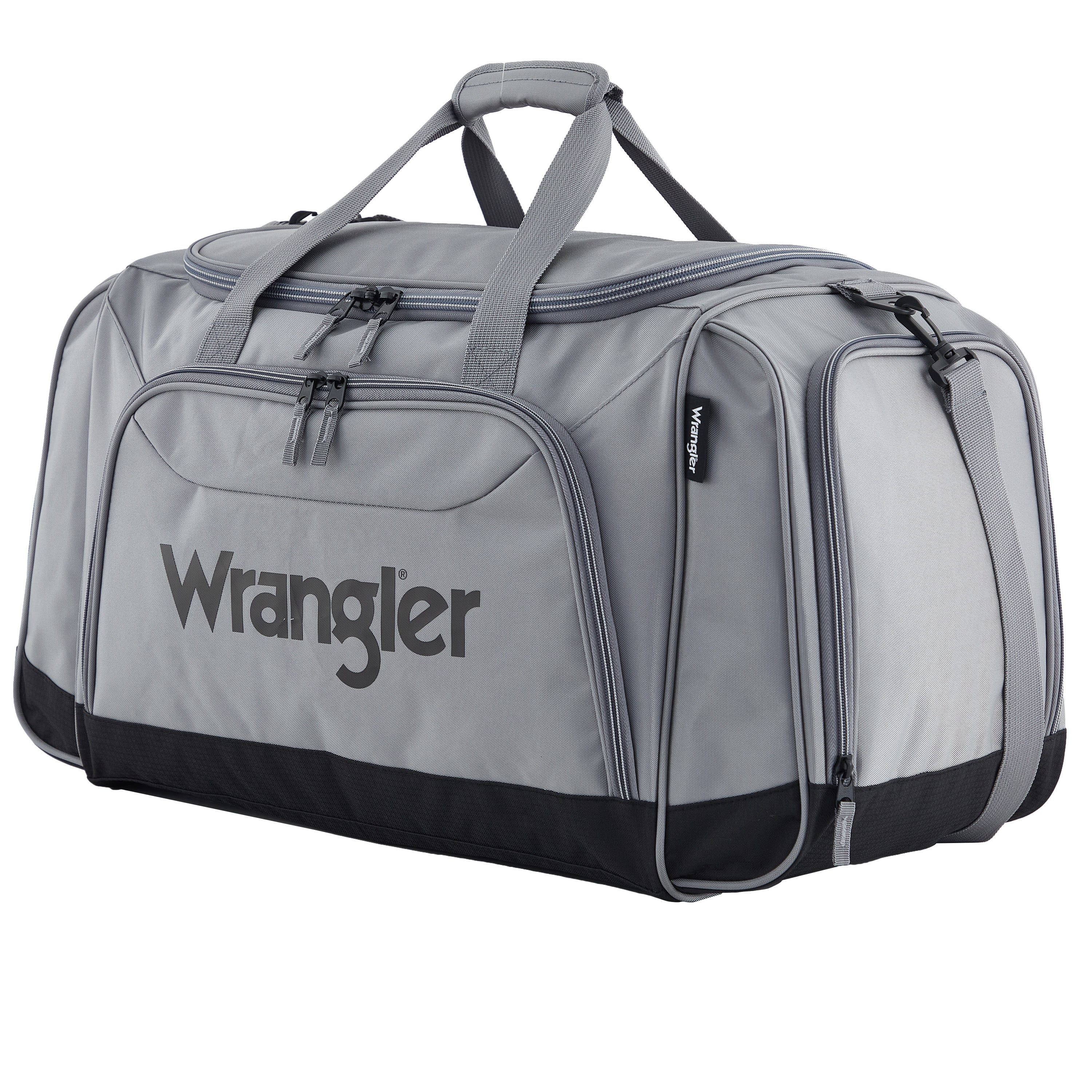 Wrangler 28" Travel Duffel W/ Side Wet Pocket For Travel - Sharkskin Gray