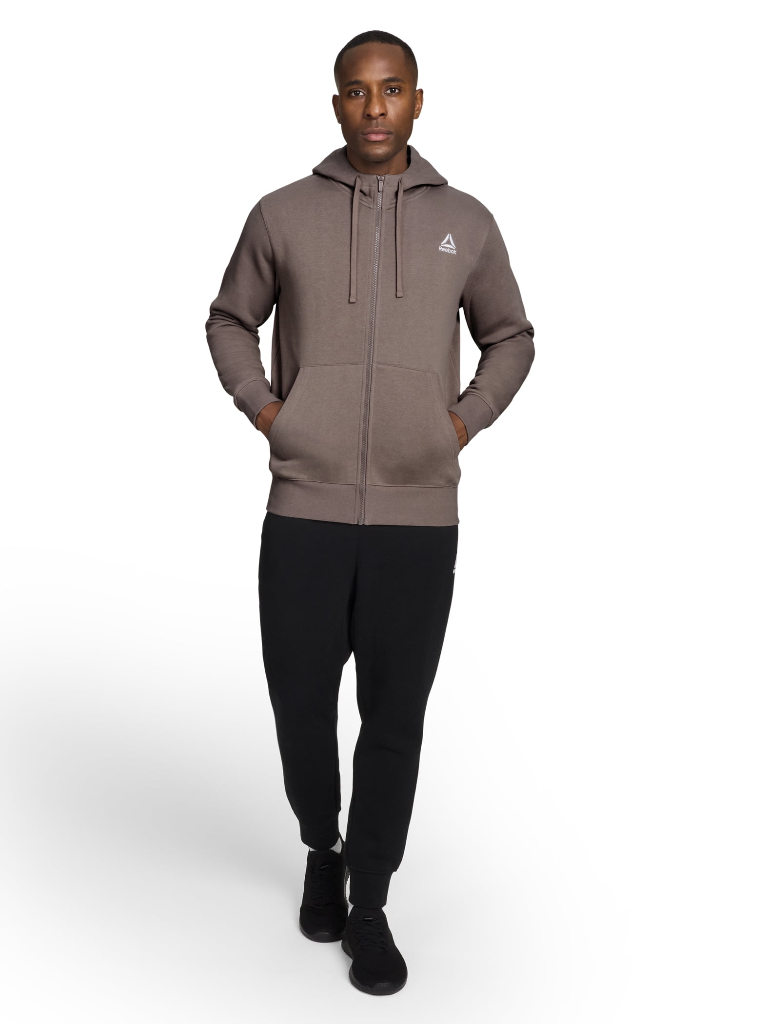 Reebok Men's and Big Men's Game Day Full Zip Hoodie, Sizes XS-5XL