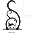 thumbnail image 4 of Paquete de ganchos de pared para macetas de hierro, para colgar plantas, linternas colgantes, comederos para pájaros, campanas elegantes (negro), 1 paquete, 4 of 8