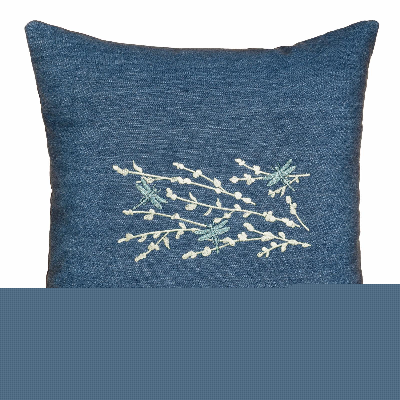 Linum Home Textiles Denim Decorative Square Pillow Cover 18" x 18", Braelyn