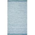 thumbnail image 2 of SAFAVIEH Montauk Sharlene Solid Braided Cotton Area Rug, Blue, 5' x 8', 2 of 9