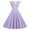 ☪212-Purple, variant on Women's Hepburn Style Vintage Square Neck Lace Trim Sleeve Polka Dot Print Flared Dress - Timeless Elegant Silhouette with Classic Pattern for Sophisticated Style