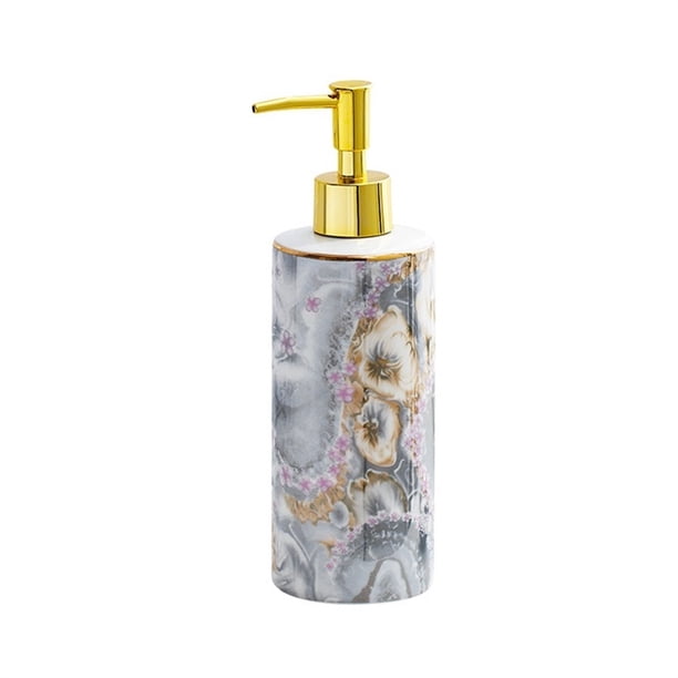 Dispensador de jabón líquido de cerámica for encimera, baño, cocina, manos o lavavajillas, 390 ml