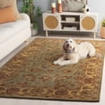 thumbnail image 3 of Safavieh Heritage Cheshunt Oriental Wool Area Rug, Green/Gold, 8'3" x 11', 3 of 13