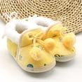 thumbnail image 6 of Lovebay Newborn Baby Girl Warm Winter Slippers Snow Boots Toddler Soft Sole Anti-Slip Infant Prewalker Nursling Crib Shoes Yellow 0-6 Months, 6 of 11